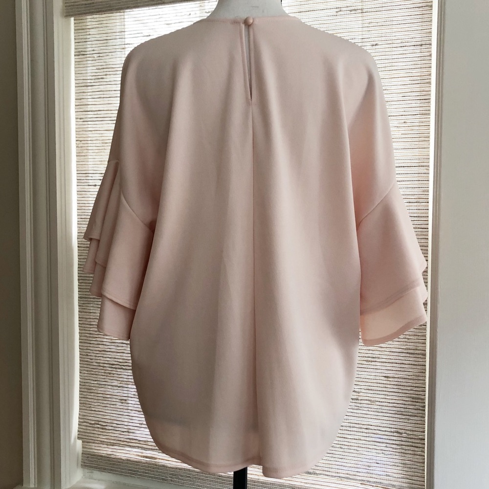 Pink Ruffle-Sleeve Shirt - Picture 2 of 8